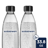 Sodastream Slim Sparkling Water Bottle Twin Pack Black 33.8 oz