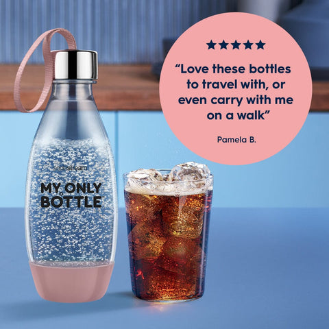 Sodastream My Only Bottle Loop Cap Pink 16.9 oz