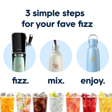 Sodastream Fizz & Go™ Insulated Stainless Steel Carbonating Bottle Arctic 30.4 oz