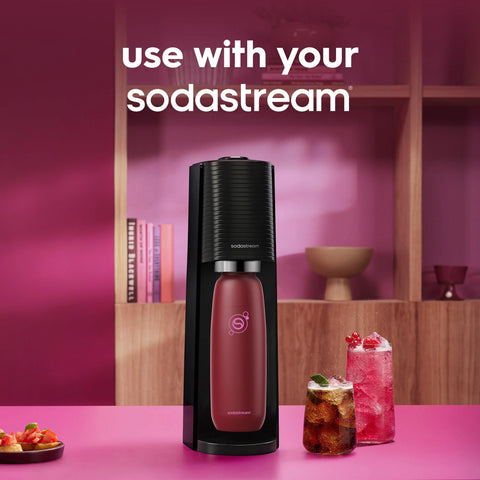 Sodastream Fizz & Go™ Insulated Stainless Steel Carbonating Bottle Pomegranate 30.4 oz