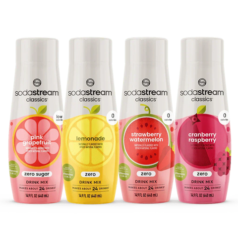 Sodastream Classics® Zero Sugar Variety Drink Mix 4 Pack 440ml