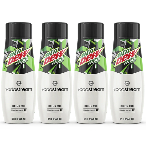Sodastream MTN DEW Zero Sugar Drink Mix 4 Pack 440ml