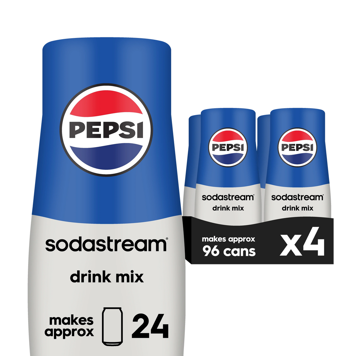Sodastream Pepsi Drink Mix 4 Pack 440ml