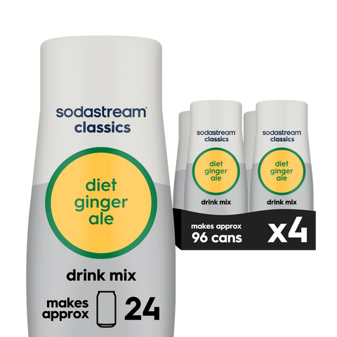 Sodastream Classics® Diet Ginger Ale Drink Mix 4 Pack 440ml