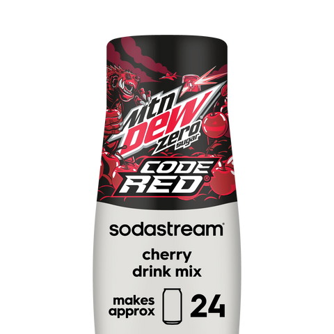 Sodastream MTN DEW Code Red Cherry Zero Sugar Drink Mix 440ml
