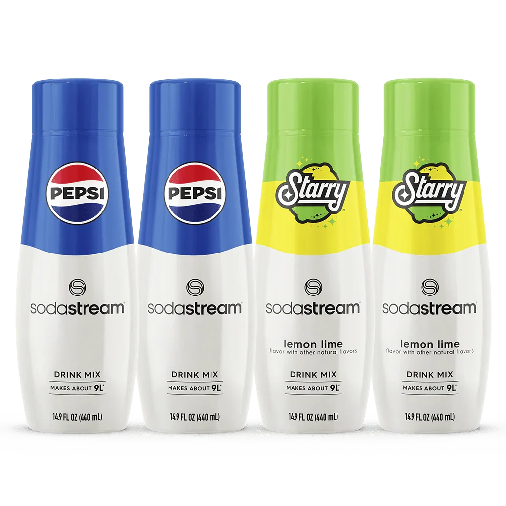 Sodastream Pepsi® & STARRY® Variety Drink Mix 4 Pack 440ml