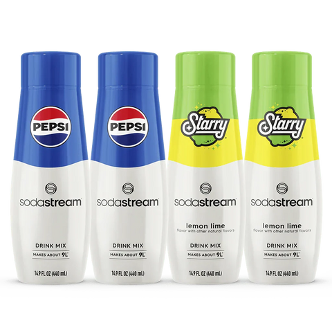 Sodastream Pepsi® & STARRY® Variety Drink Mix 4 Pack 440ml