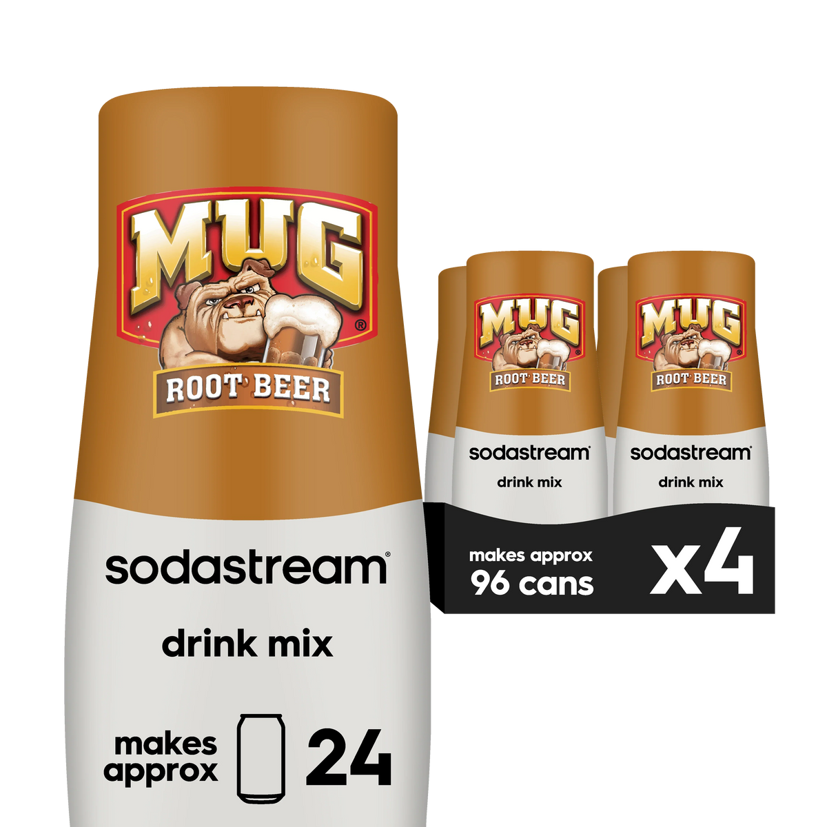 Sodastream MUG® Root Beer Drink Mix 4 Pack 440ml
