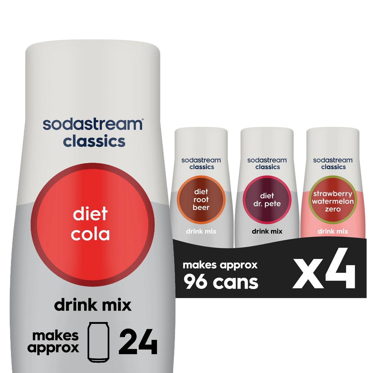 Sodastream Classics® Diet Variety Drink Mix 4 Pack 440ml