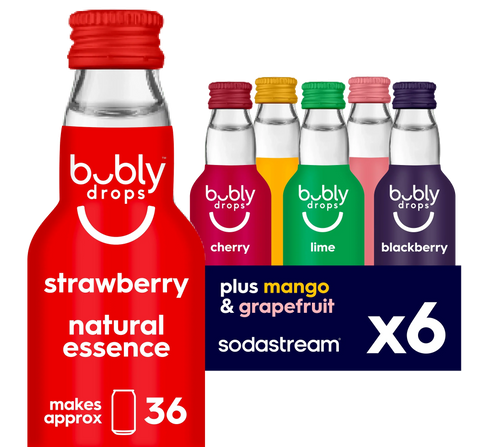 Sodastream bubly drops® Tropical Original Variety Natural Flavor Essence 6 Pack 40ml