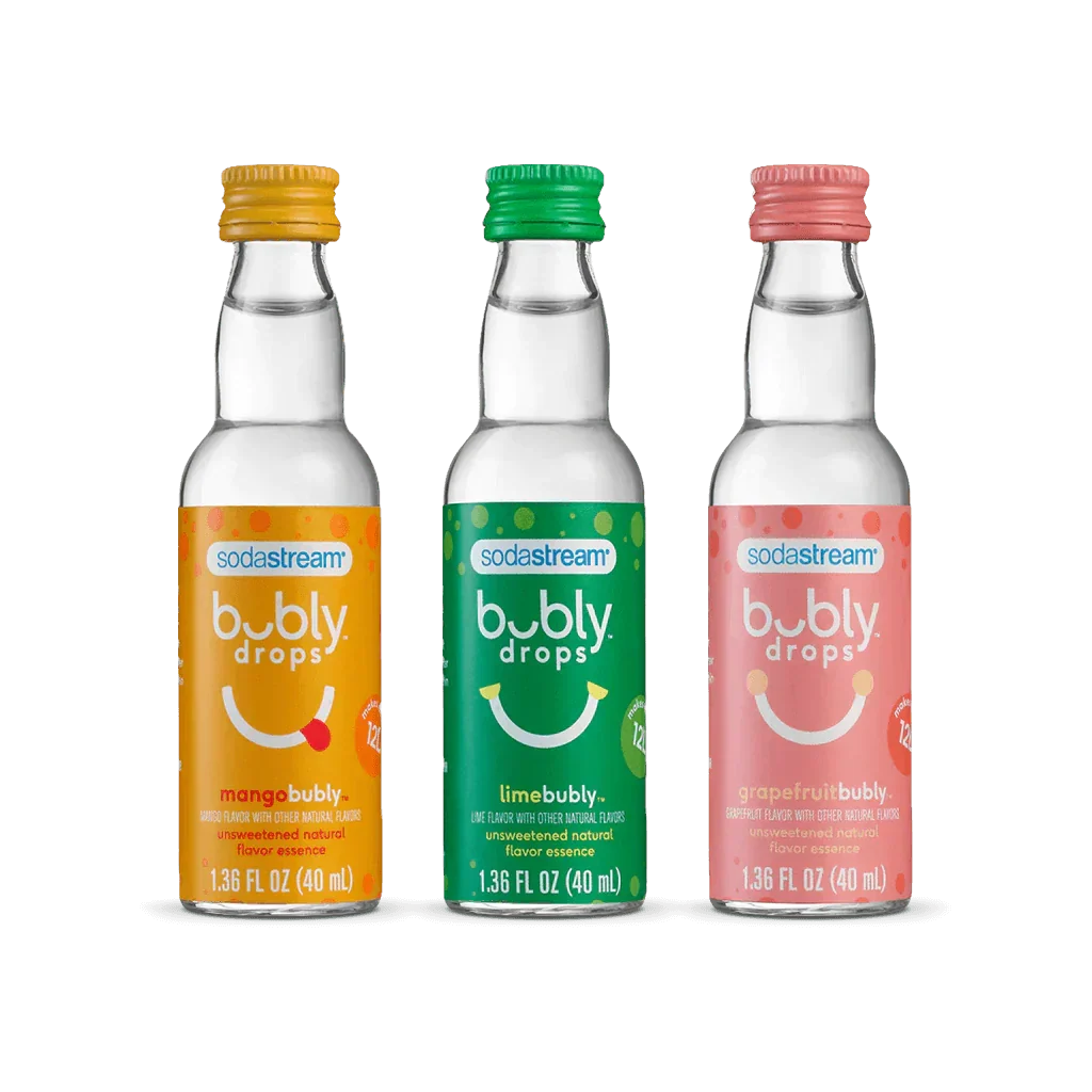 Sodastream bubly drops® Tropical Thrill Variety Natural Flavor Essence 3 Pack 40ml