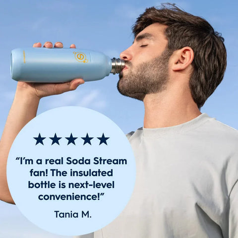 Sodastream Fizz & Go™ Insulated Stainless Steel Carbonating Bottle Arctic 30.4 oz