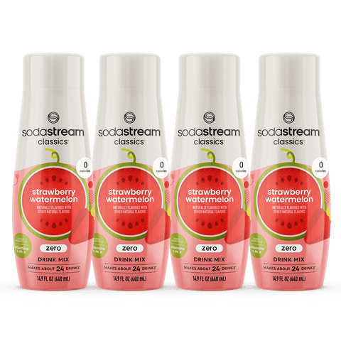 Sodastream Classics® Strawberry & Watermelon Zero Sugar Drink Mix 4 Pack 440ml