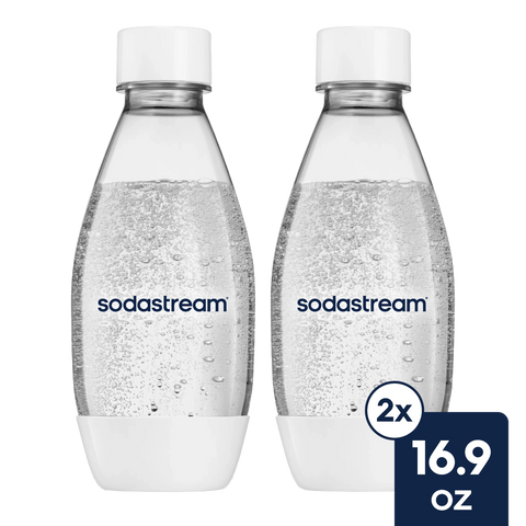 Sodastream Slim Sparkling Water Bottle Twin Pack White 16.9 oz
