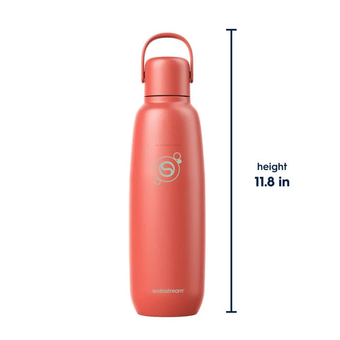 Sodastream Fizz & Go™ Insulated Stainless Steel Carbonating Bottle Papaya 30.4 oz