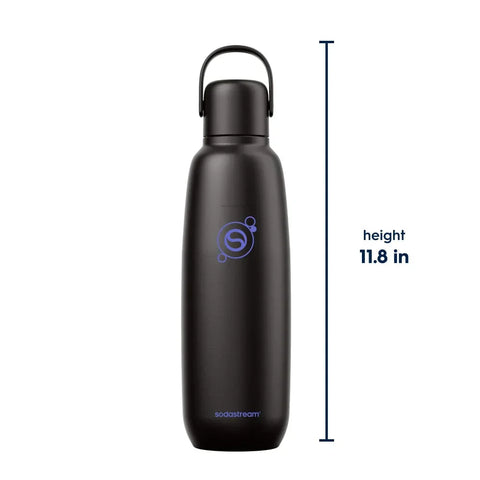 Sodastream Fizz & Go™ Insulated Stainless Steel Carbonating Bottle Black 30.4 oz
