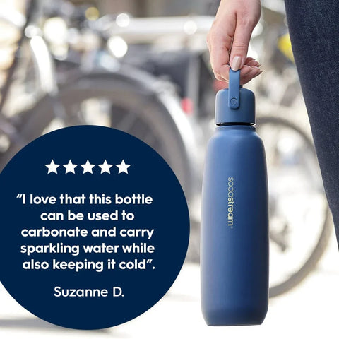 Sodastream Fizz & Go™ Insulated Stainless Steel Bottle Storm Blue 30.4 oz